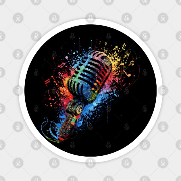 Wild Microphone Magnet by Mi Bonita Designs